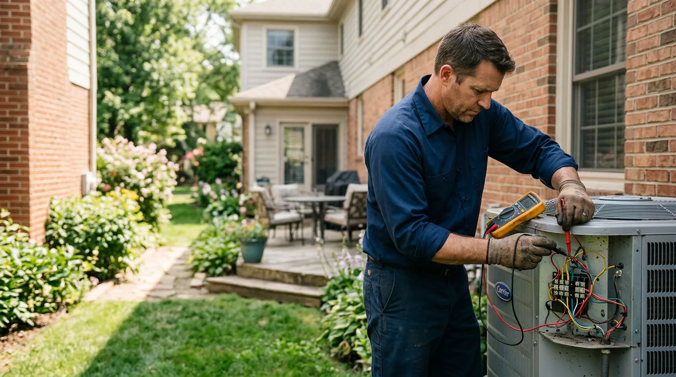 HVAC technician working near Matamoras, PA